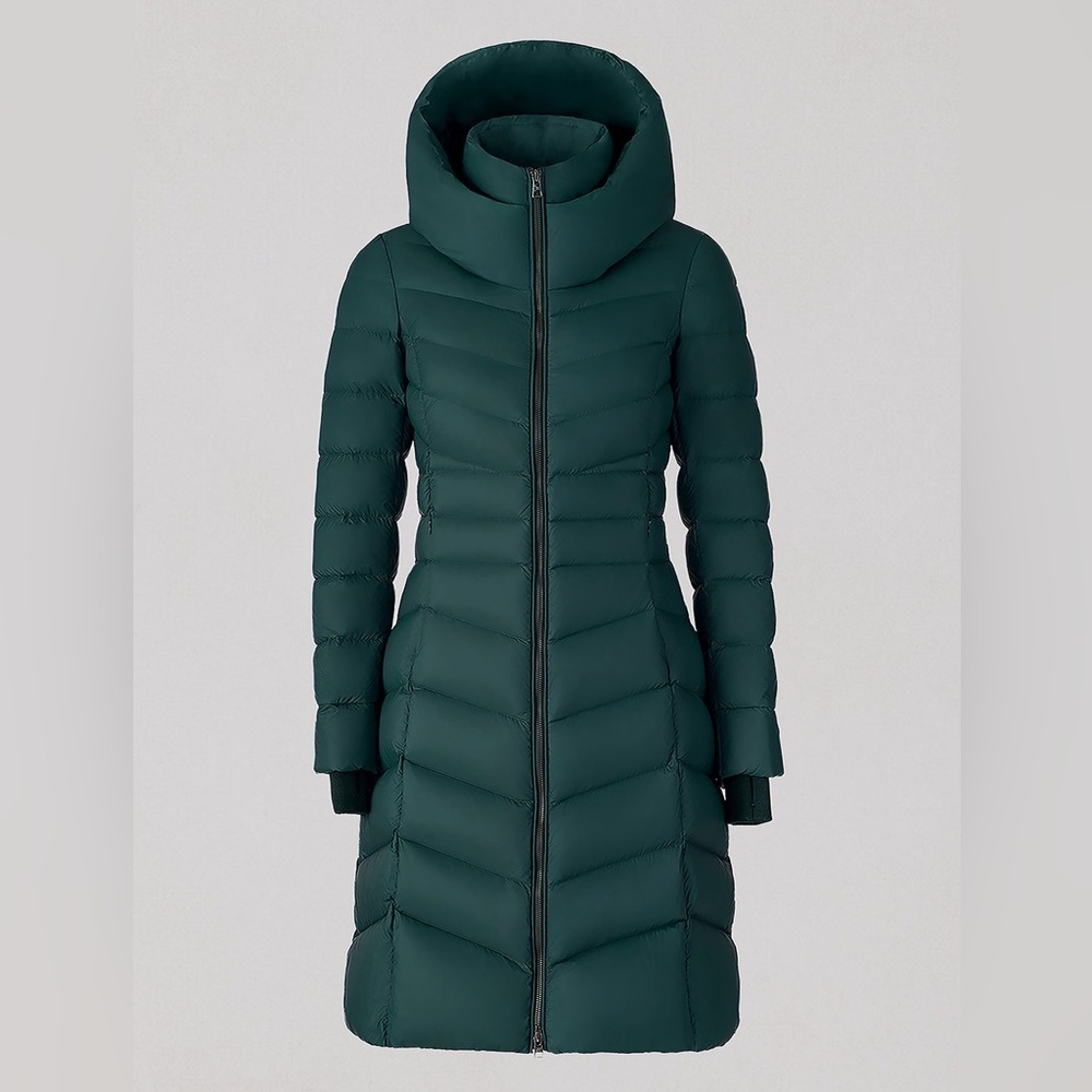 Soia + Kyo LITA-U Midi Down Puffer Jacket Midnight Forest - Picture 15 of 16